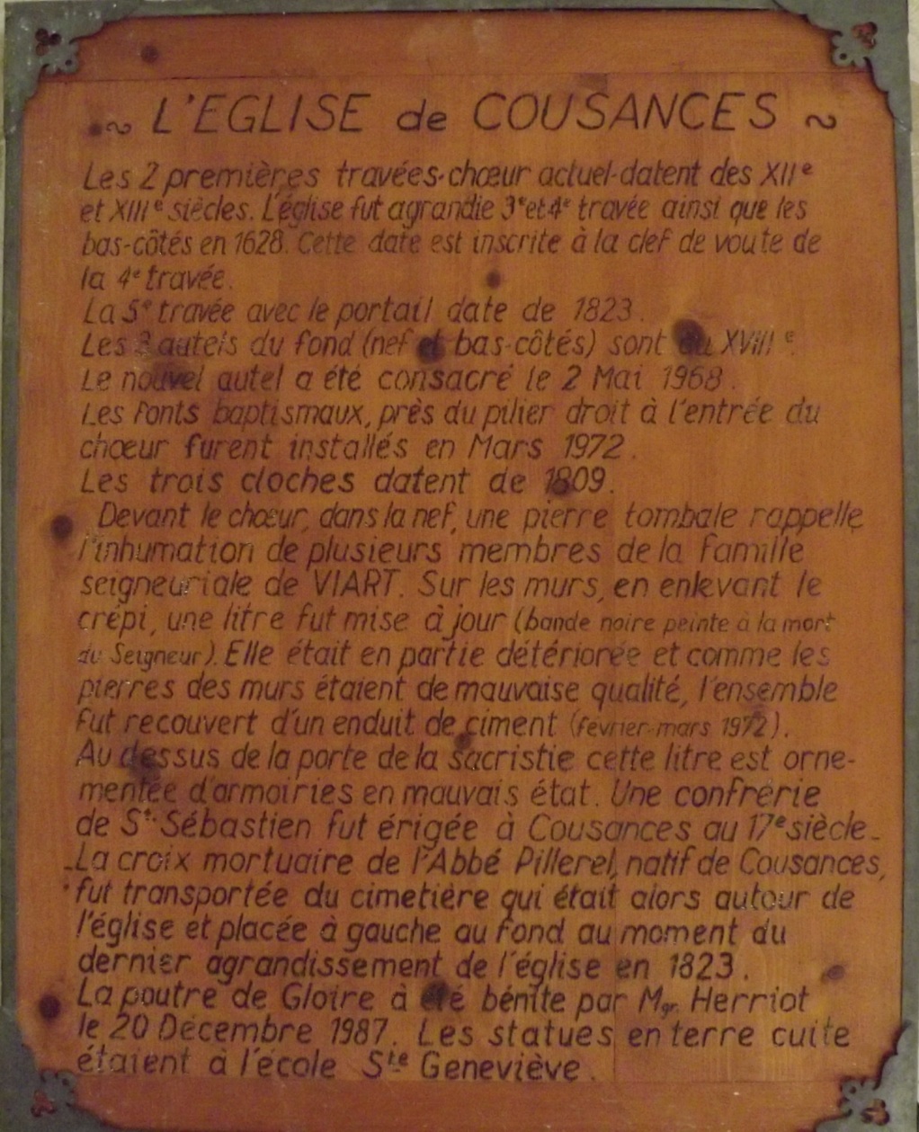 l'église de Cousances